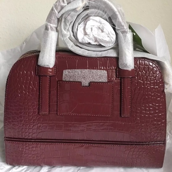 ⛔️SOLD⛔️Authentic Kate Spade Croc Embossed satchel - Picture 5 of 8